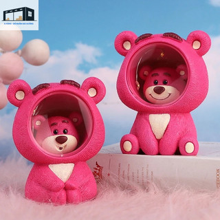 Đèn trang trí hình gấu dâu tây dễ thương đèn trang trí phòng ngủ, đèn decor