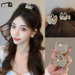 Kẹp tóc đuôi ngựa tạo độ bồng tóc họa tiết thien nga siêu hot