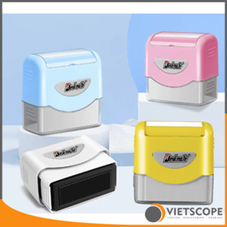 Con Dấu Tên Chức Vụ Dạng Hộp Nhấn Deskmate 14x44mm Cao Cấp - Con Dấu Flash In Giấy