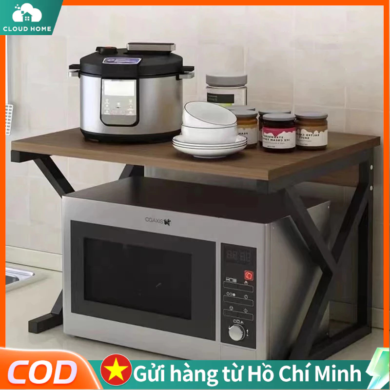 Kệ bếp mặt bàn kệ lưu trữ lò nướng đa năng kệ lò vi sóng mặt bếp kệ để bàn nhà