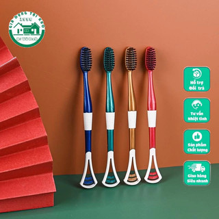 Set 8 bàn chải đánh răng và vệ sinh đầu lưỡi bằng silicon cao cấp