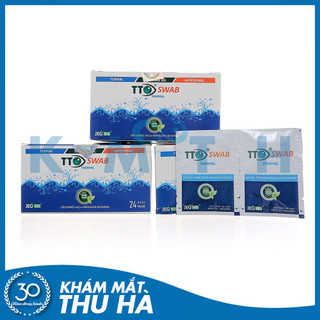 Hộp miếng vệ sinh bờ mi / tẩy trang TTO SWAB [Jeomed Pharma] Chính hãng [24 gói]