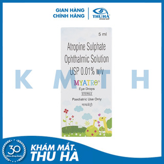 Dung dịch nhỏ mắt kiểm soát cận thị tiến triển myatro 0.01 % 5ml