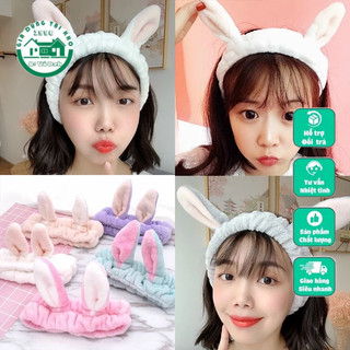 Bờm tóc rửa mặt tai thỏ, tai mèo - băng đô rửa mặt cute mẫu mới