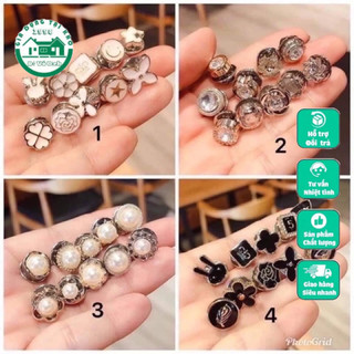 Set 10 khuy cài áo kim loại nhiều họa tiết cực xinh - khuy áo đẹp