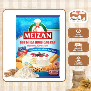 Bột Mì Đa Dụng Cao Cấp Meizan - Phù Hợp Chế Biến Món Ăn & Các Loại Bánh (Gói 1kg)