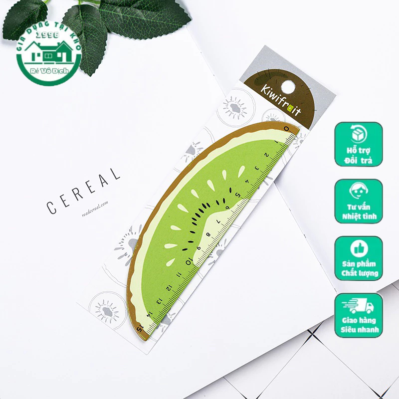 Thước Kẻ Cho Bé Hình Hoa Quả 15 Cm Vừa Các Loại Hộp Bút