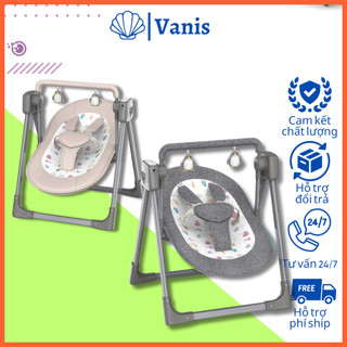 Nôi điện cho bé cao cấp, nôi điện tự động kết nối bluetoolh và điều khiển từ xa, Nôi điện bảo vệ cột sống và giấc ngủ
