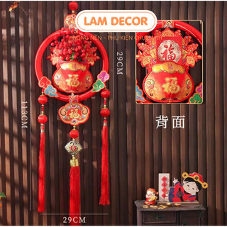 Dây treo trang trí hình túi tiền, dây treo phòng khách ngày Tết