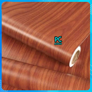 Giấy dán thùng loa - Decan dán loa màu nâu vân gỗ khổ 60cm