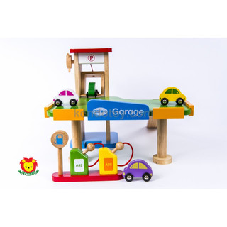Gara xe hơi | Set mô hình đồ chơi cho bé trai, Garage ô tô mô hình đồ chơi gỗ nhập vai