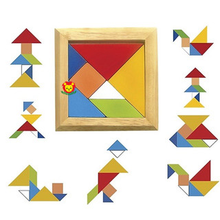 Tangram có màu -trí uẩn - đồ chơi xếp hình trí tuệ cho bé, đồ chơi giáo dục tư duy sáng tạo