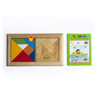 Tangram đôi (trí uẩn) cho bé tư duy logic, đồ chơi xếp hình sáng tạo thông minh