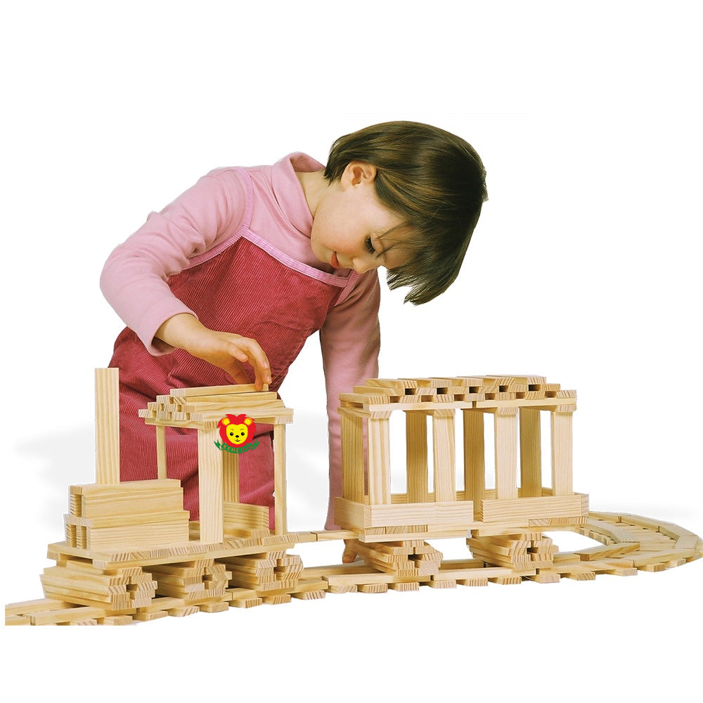 Đồ chơi gỗ City Blocks, Kapla | đồ chơi xây dựng xếp hình khối gỗ sáng tạo cho bé, thanh gỗ xếp hình đa năng