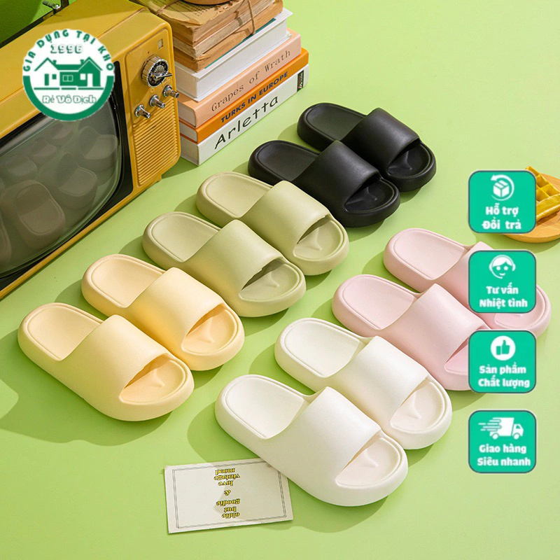 Dép quai ngang nam nữ Unisex tăng chiều cao 3.5cm siêu nhẹ, cực êm chân hot nhất hè năm 2023