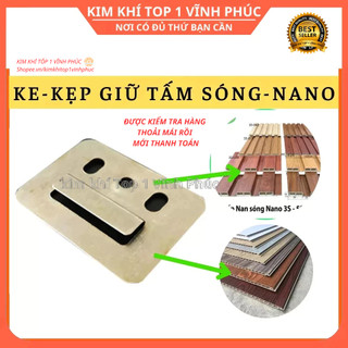 Ke kẹp inox ke tấm sóng nhựa ốp trần tường pvc hèm giữ tấm nano