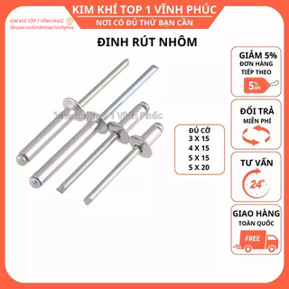 Đinh rút, đinh rút rive nhôm