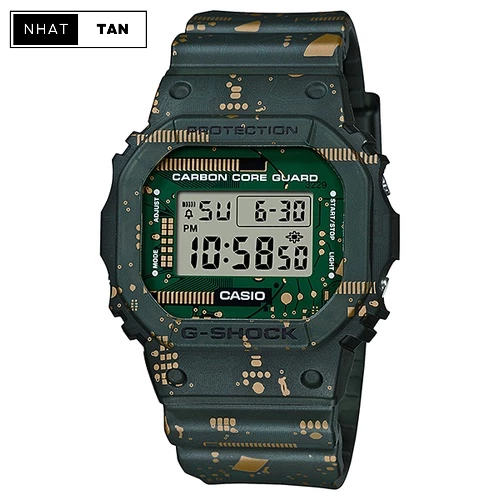 Đồng hồ Casio G-Shock DWE-5600CC-3DR siêu phẩm Carbon Core Guard cho dòng 5600 huyền thoại