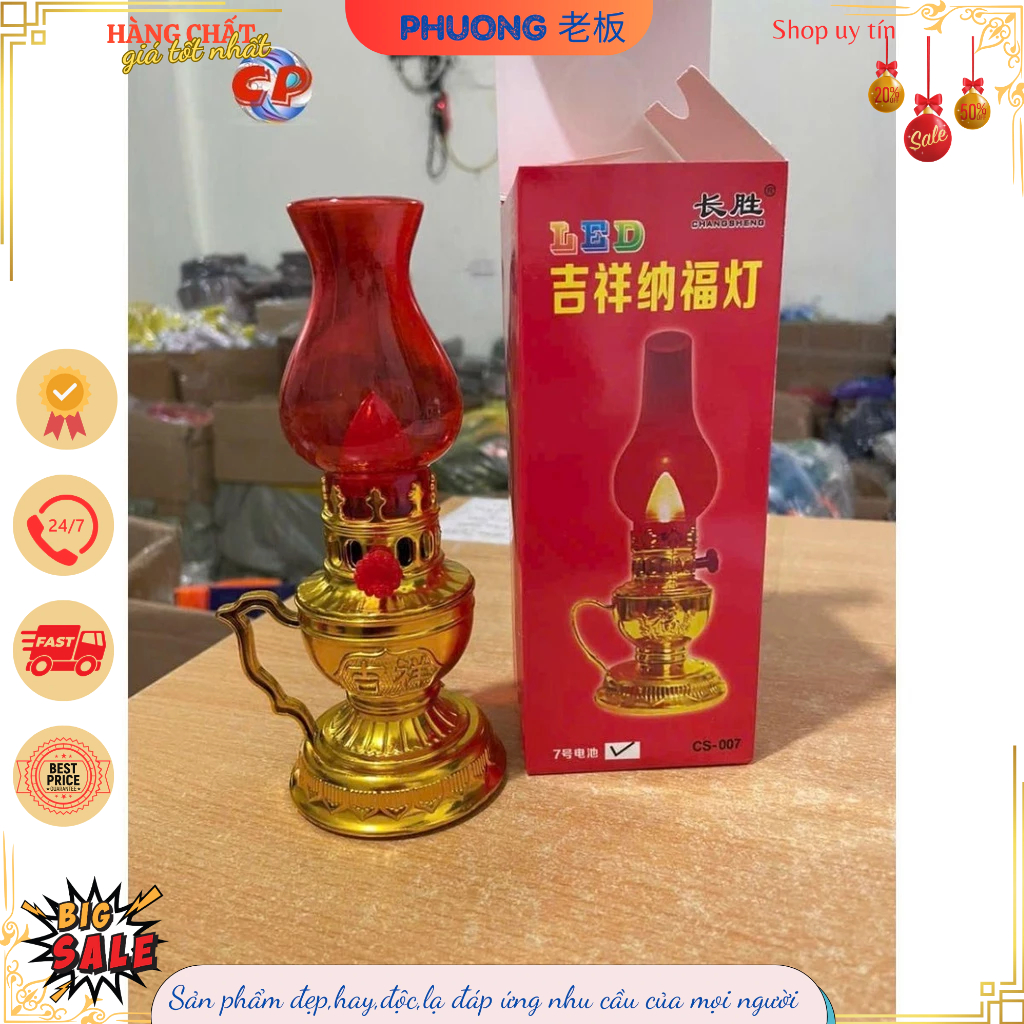 Đèn Thờ Cúng, Đèn Thờ Trang Trí Bàn Thờ Dùng Pin