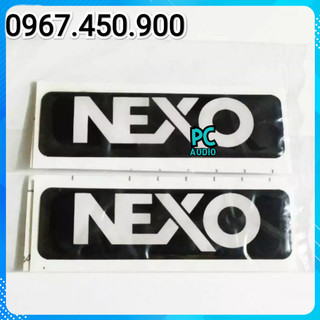 Tem logo dân thùng loa Nexo nhựa dẻo cao cấp