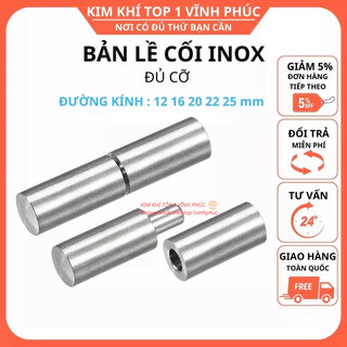 Bản lề cối tiện inox phi 12 16 19 20 22 25mm