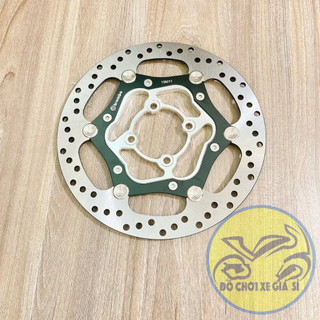 Đĩa over size nút inox 304 siêu sáng size 265mm màu đen