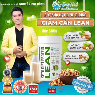 Bột Sữa Hạt Giảm Cân LEAN - Dinh Dưỡng Thay Thế Bữa Ăn, Ăn chay, ăn kiêng, Eatclean - Hung Foods - Hàng Chính Hãng