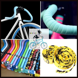 Bộ 2 Dây Đai Quấn Tay Lái Xe Đạp Chống Trượt Road và Fixed Gear (TẶNG KÈM 2 NÚT BỊT)