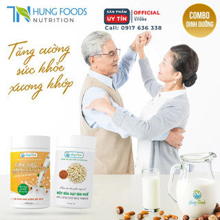 Bộ Đôi Dinh Dưỡng Cho Cha Mẹ - Combo Dinh Dưỡng Từ Hạt- Tốt cho Sức khoẻ, ăn chay, heathy - Chính hãng Hùng Foods