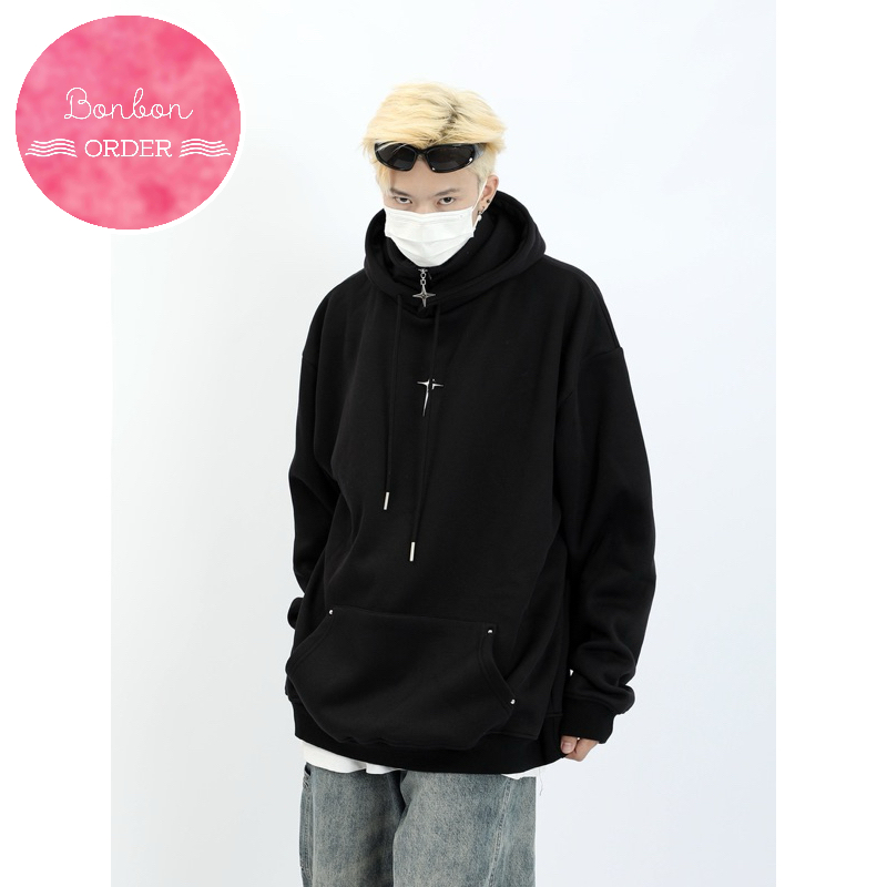 ÁO HOODIE LÓT NHUNG PHỐI HOẠ TIẾT CỰC CHẤT
