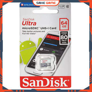 Thẻ nhớ microsd sandisk ultra 64gb uhs-i - 100mb/s