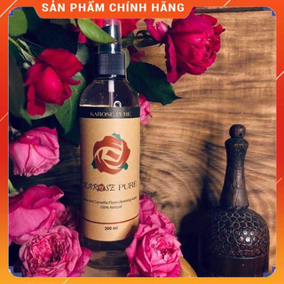 Nước lau mặt hoa hồng karose pure 300ml, lau sạch bụi bẩn, bã nhờn