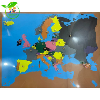Giáo cụ Montessori - Puzzle map of Europe