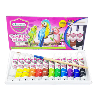 Màu Nước Dạng Tuýp Master Art Tempera Colour 12 Màu x 5ml