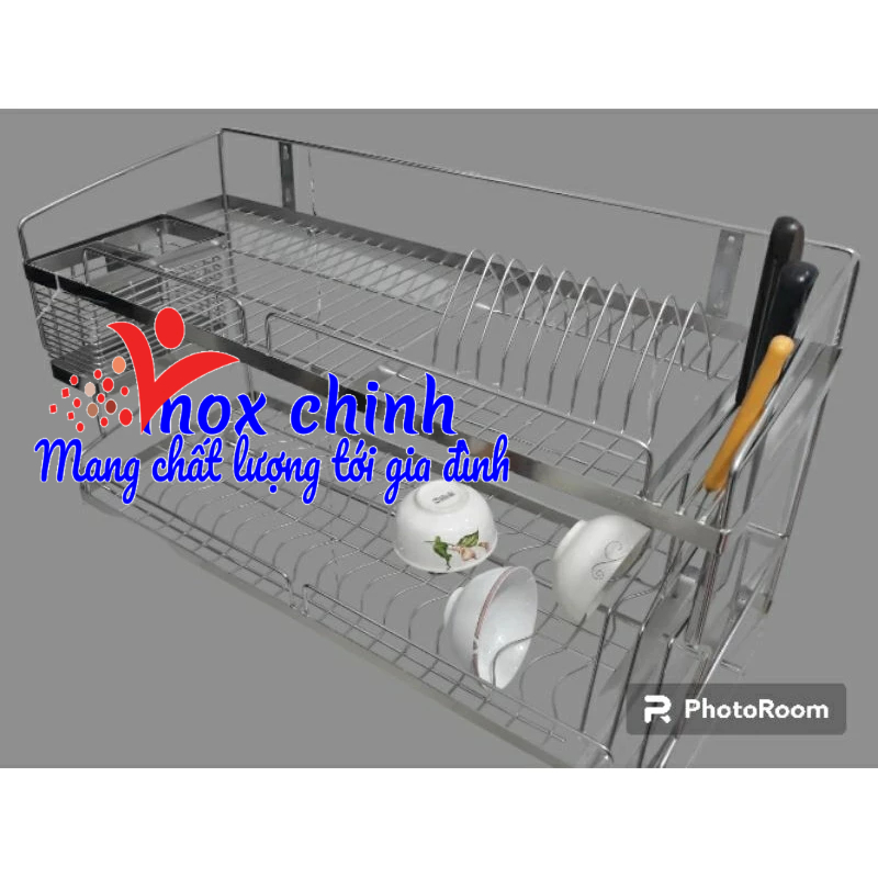 KỆ CHÉN TREO TƯỜNG , KỆ ÚP CHÉN INOX CAO CẤP , ĐỂ CHÉN NGHIÊNG  INOX ĐA NĂNG THÔNG MINH, CHUẨN INOX 