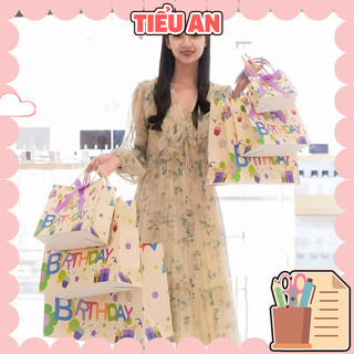 Túi xách giấy/ Túi Đựng Quà Cap Cấp Hình Hoa 3D & Mặt Cuời - Kiểu Dáng Sang Trọng - GIá 1 Túi