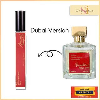 Mẫu thử 10ml nước hoa maison eau de parfum barakkat rouge 540 edp