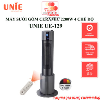 Máy sưởi gốm Quạt sưởi phòng tắm UNIE UE-129 UE-125 công suất 2000W có điều khiển từ xa BH 12 tháng chính hãng - Talaha