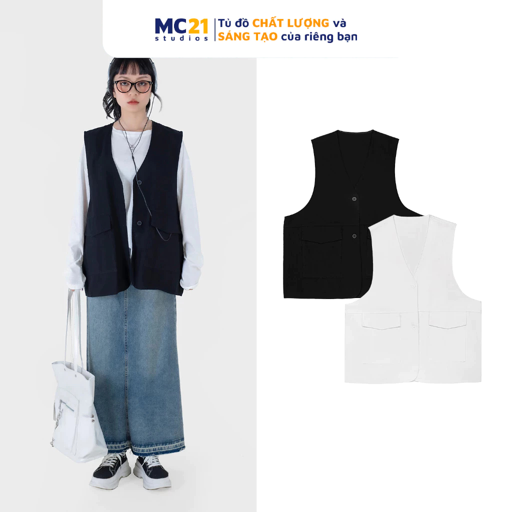 Áo gile kaki MINION CLOTHING oversize Unisex form rộng nam nữ Ulzzang Streetwear Hàn Quốc vải mềm A3201