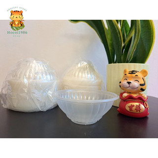 20 bát nhựa dùng 1 lần size bát cơm màu trắng đục