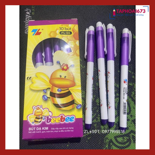 Bút dạ kim bee bee tím tl fl-04 trơn êm