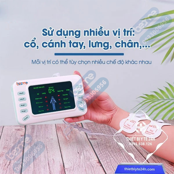 Máy Massage Xung Điện Trị Liệu Beame BM-X35, Máy Massage Châm Cứu Điện Xung, Thảm Massage Chân, Sạc USB