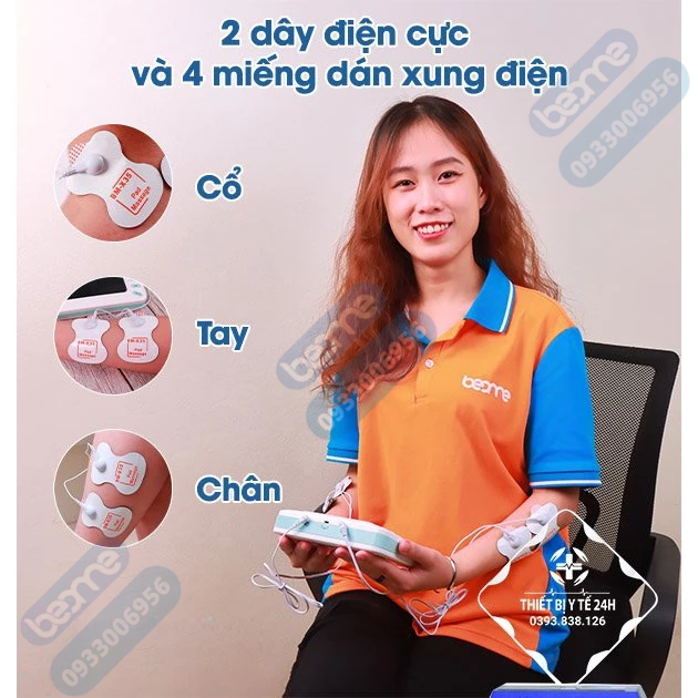 Máy Massage Xung Điện Trị Liệu Beame BM-X35, Máy Massage Châm Cứu Điện Xung, Thảm Massage Chân, Sạc USB