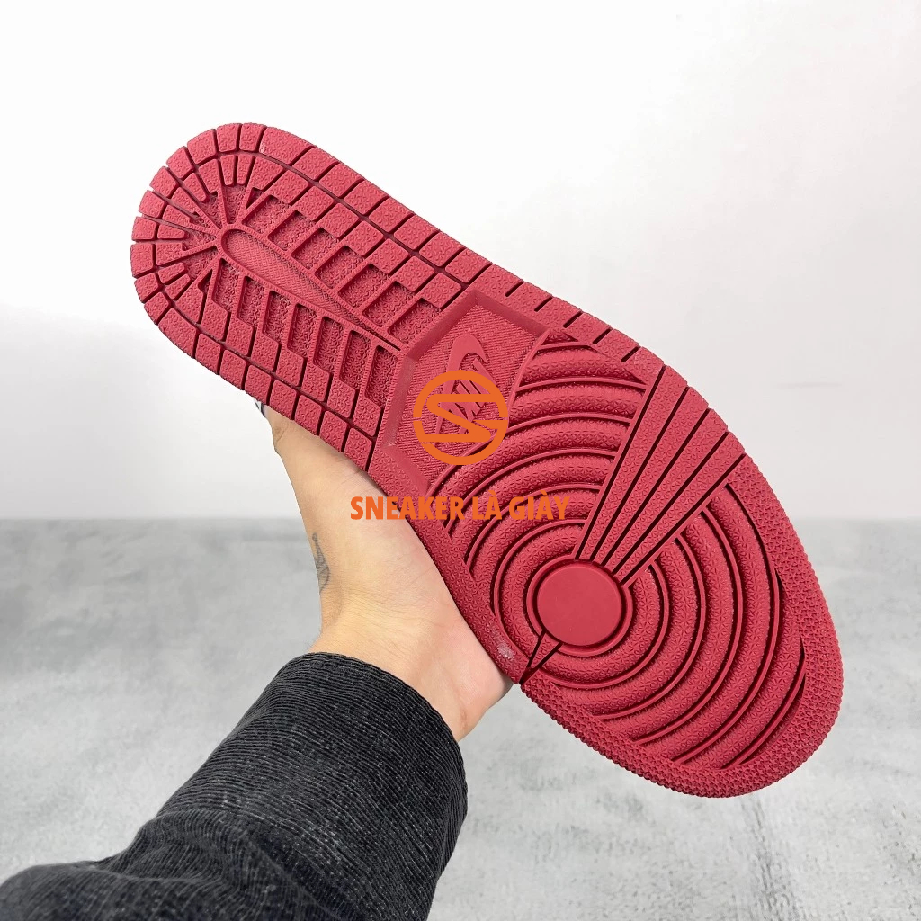Giày Air Jordan 1 Low Gym Red White 553558-611 - High Quality Fullbox