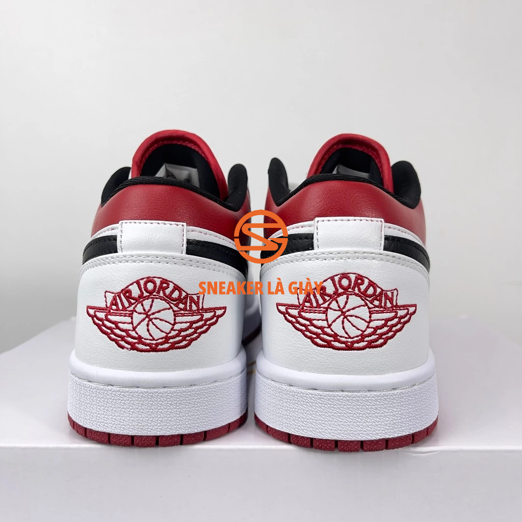 Giày Air Jordan 1 Low Gym Red White 553558-611 - High Quality Fullbox
