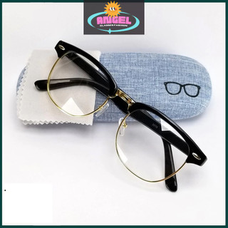 Mắt kính nam nữ thời trang giả cận nửa gọng cao cấp