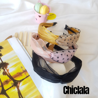 Freeship 99k tq_cài turban lưới phối chấm bi chiclala