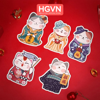 Set 10 bao lì xì tết hình chibi dễ thương phong bao lì xì tết 2023