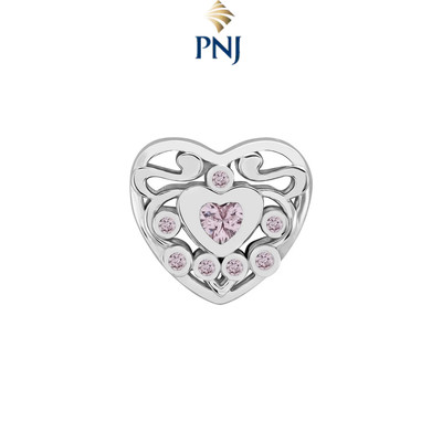 Hạt Charm Bạc Đính Đá CZ PNJSilver XMXMW060405