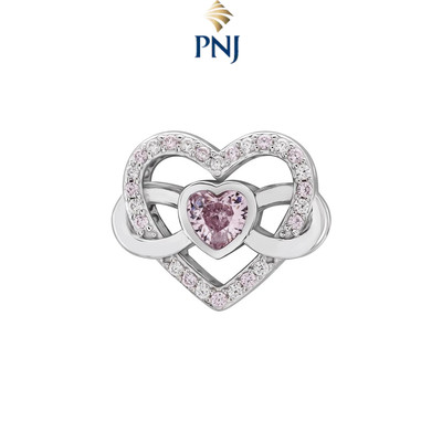 Hạt Charm Bạc Đính Đá CZ PNJSilver XMXMW060406